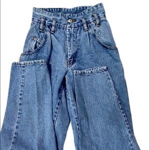 Vintage Jordache High Rise Paper Bag Straight Leg